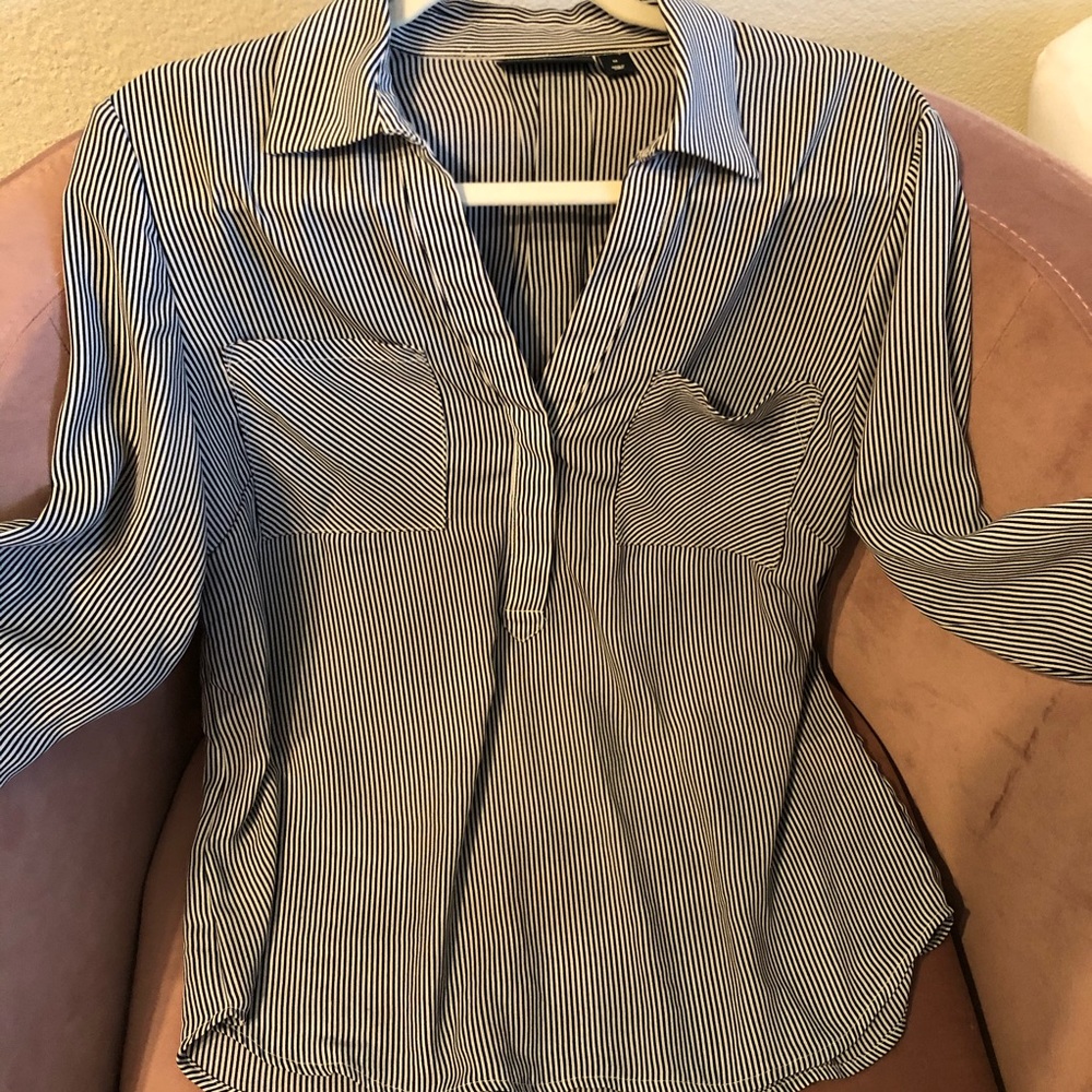 Black and white striped shirt